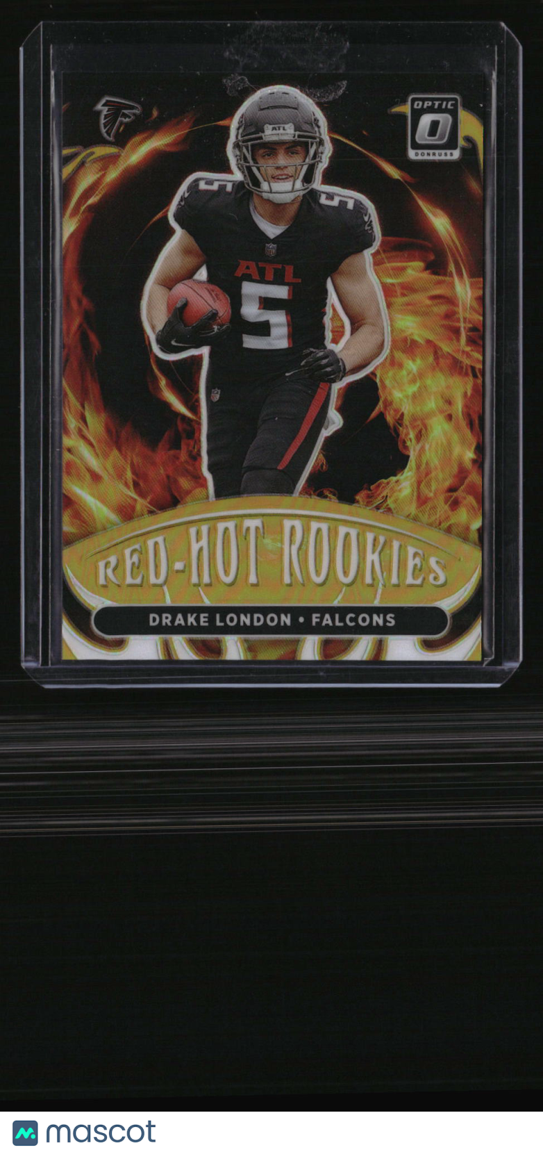 2022 Donruss Optic Drake London Red Hot Rookies Gold #/10