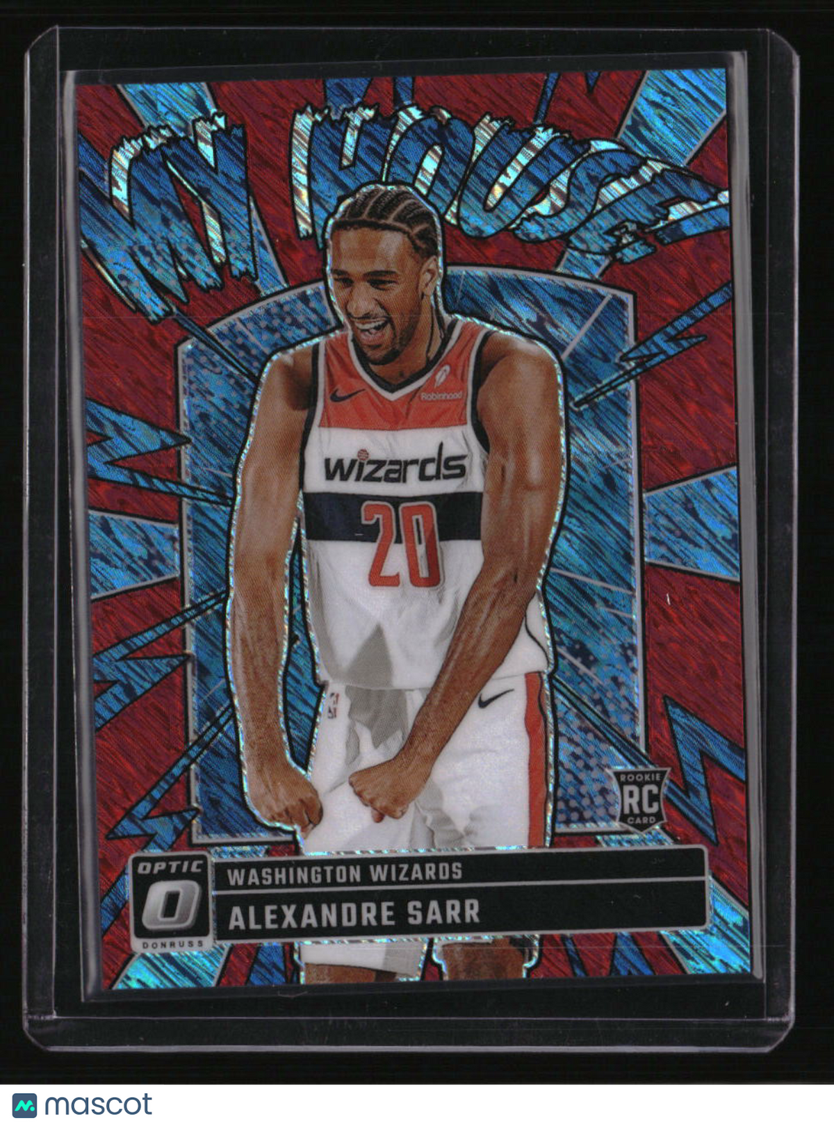 2024-25 Panini Prizm Alexandre Sarr Deep Space Prizms Red Pulsar #/75
