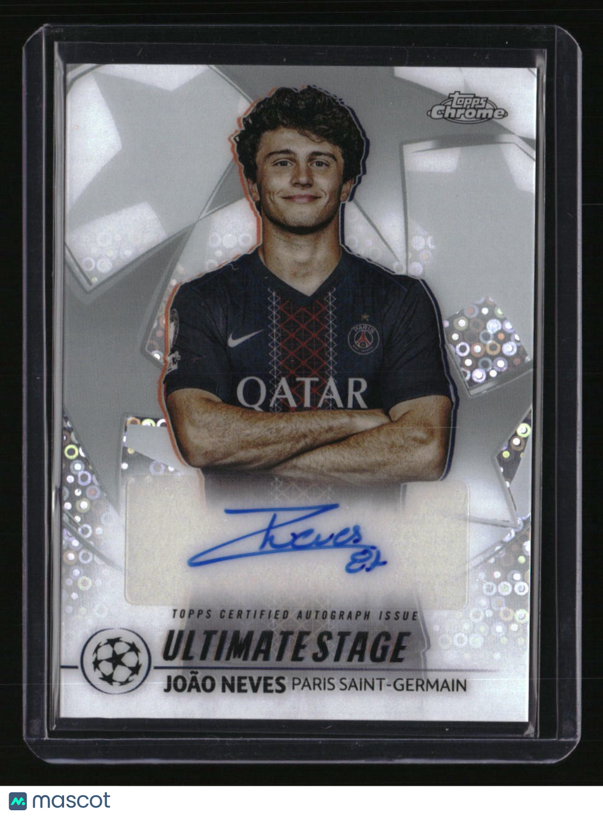 2025-26 Topps UEFA Club Competitions João Neves Ultimate Stage Chrome Auto