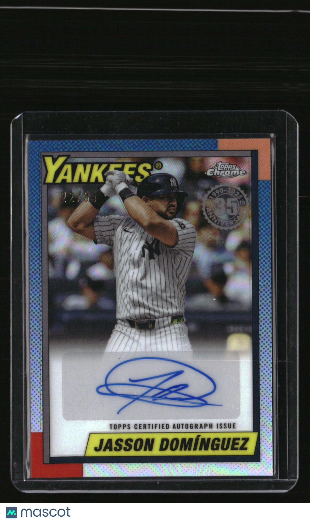 2025 Topps Chrome Update Jasson Domínguez Chrome Autographs #/35