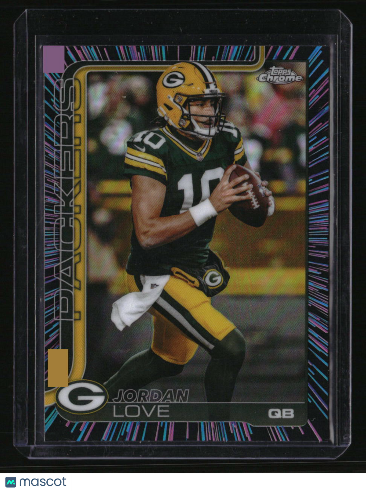 2025 Topps Chrome Jordan Love Neon Pulse Refractor