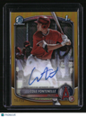 2025 Bowman Cole Fontenelle Chrome Prospects Autographs Gold Refractor #/50