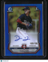 2026 Bowman Dasan Hill Chrome Prospect Autographs Blue Refractors #/150