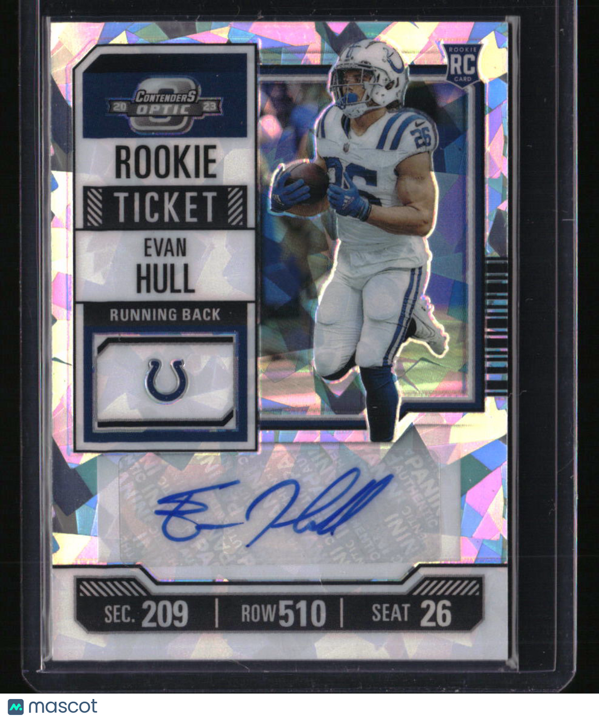 2023 Panini Contenders Optic Evan Hull Cracked Ice #/22