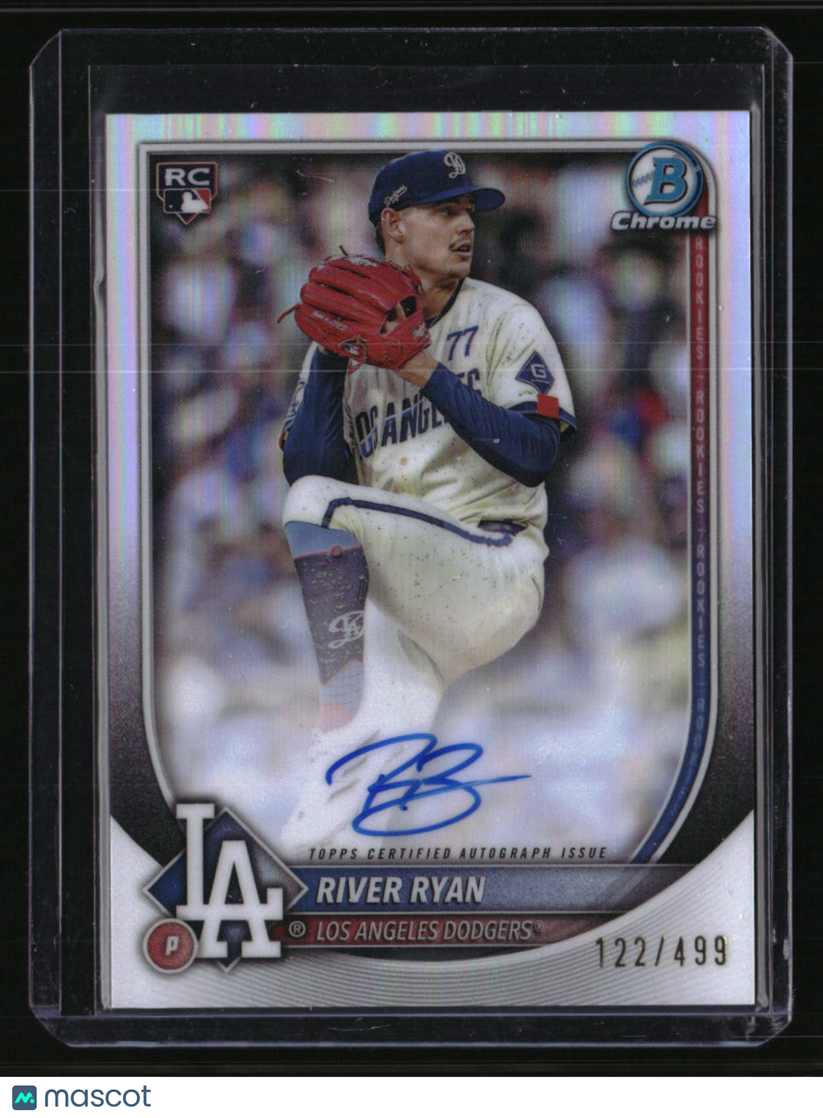2025 Bowman Chrome River Ryan Rookie Autographs Refractor #/499