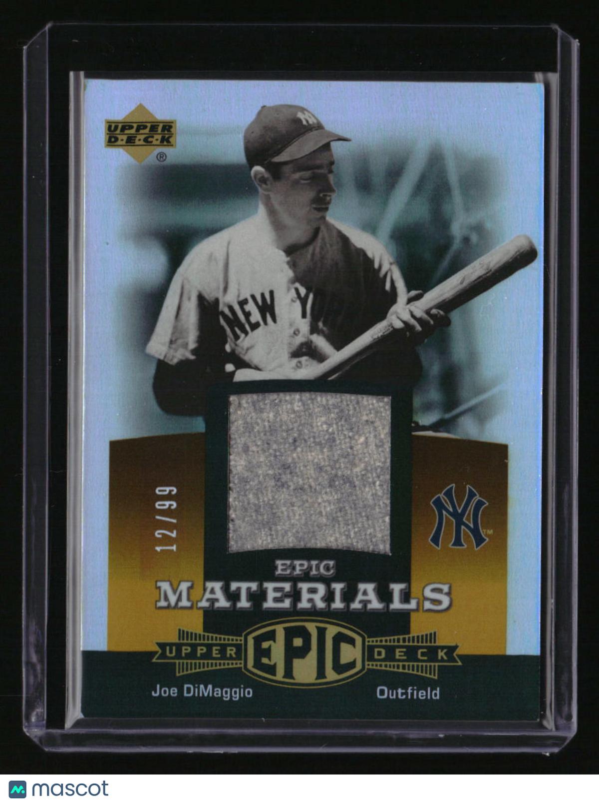 2006 Upper Deck Epic Joe DiMaggio Materials Orange #/99