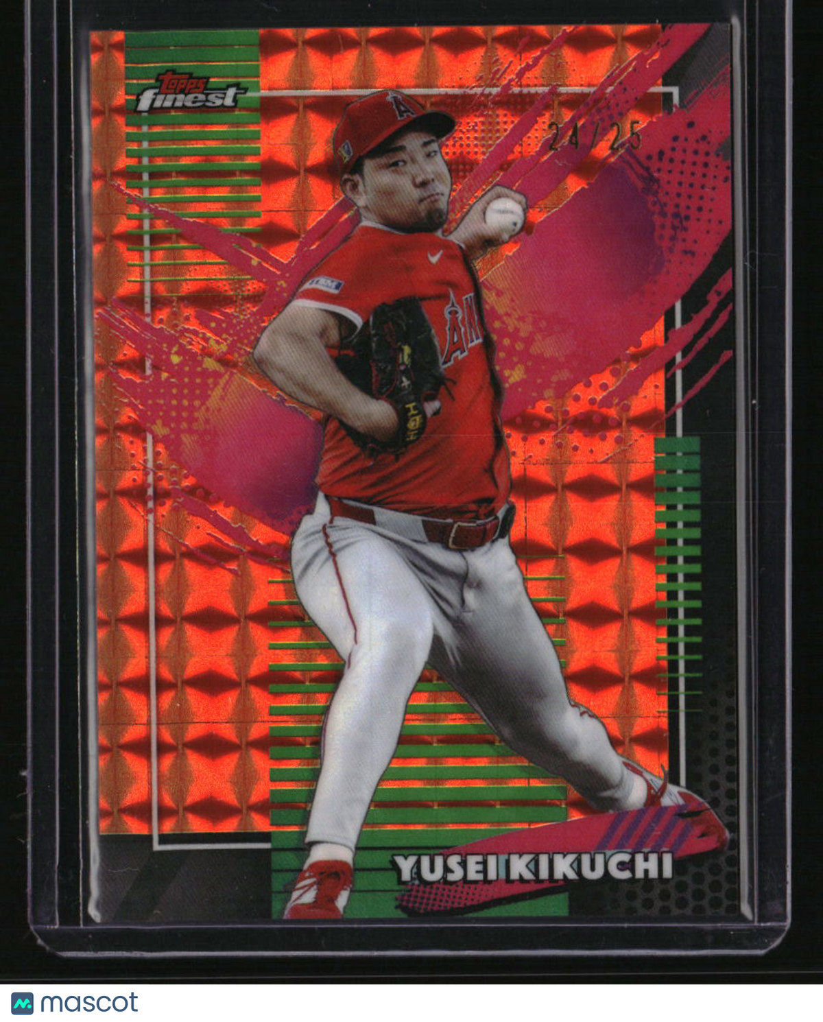 2026 Finest Yusei Kikuchi Orange Rare Geometric Refractors #/25