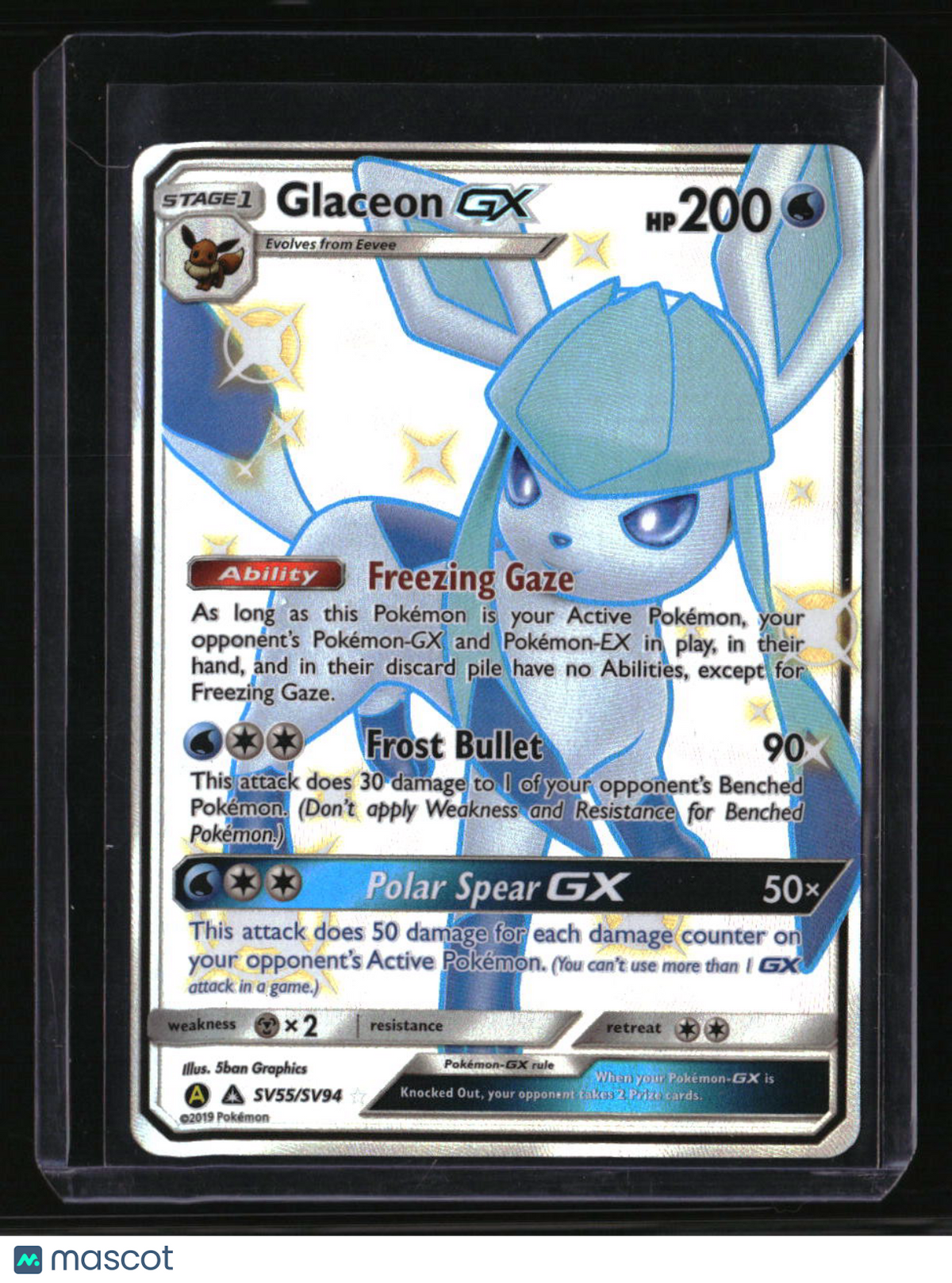 Hidden Fates: Shiny Vault Glaceon GX