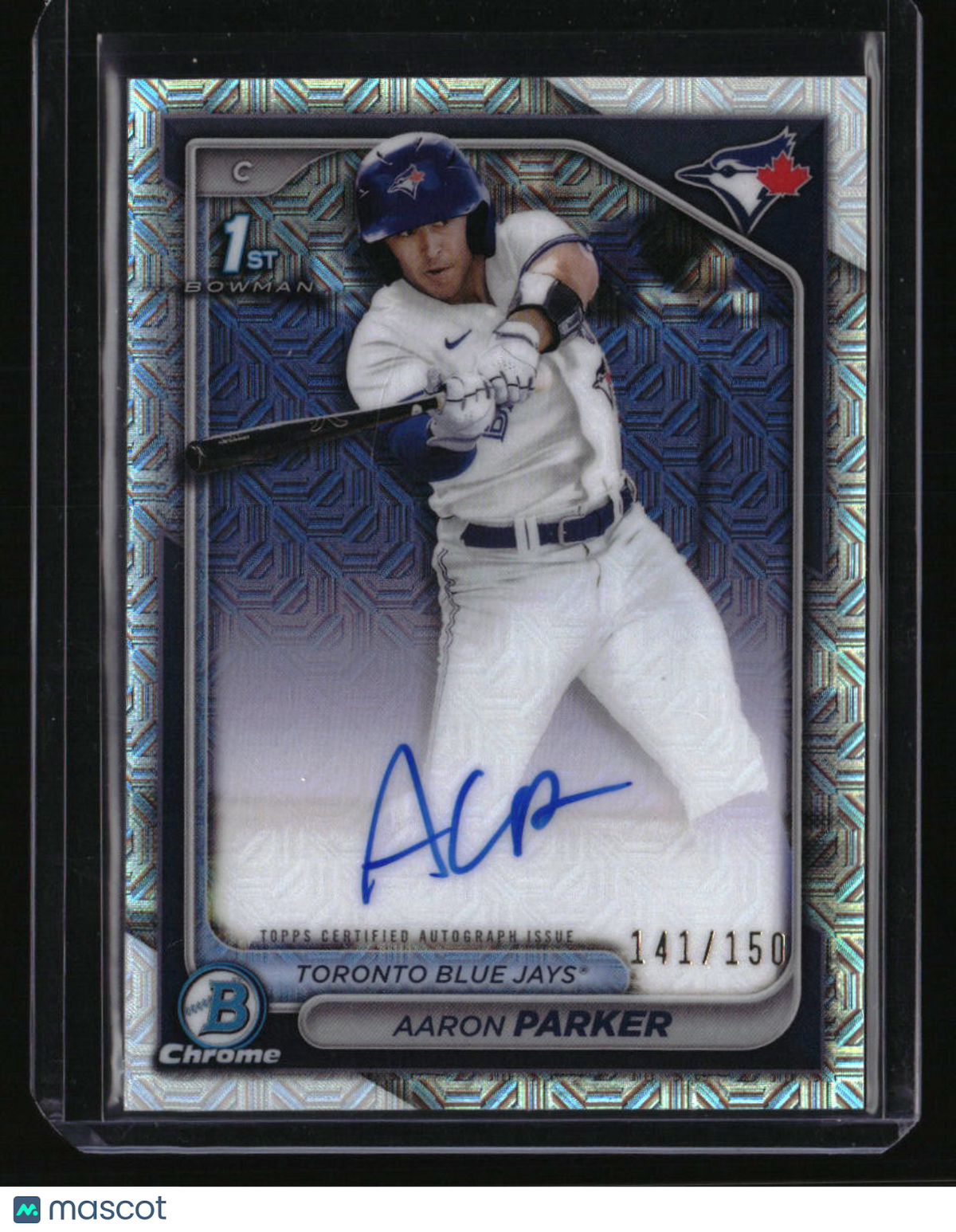 2024 Bowman Draft Aaron Parker Chrome Prospect Auto HTA Choice Refractor #/150