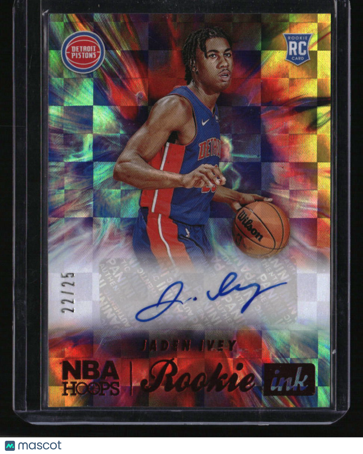 2022-23 Hoops Jaden Ivey Rookie Ink Red #/25