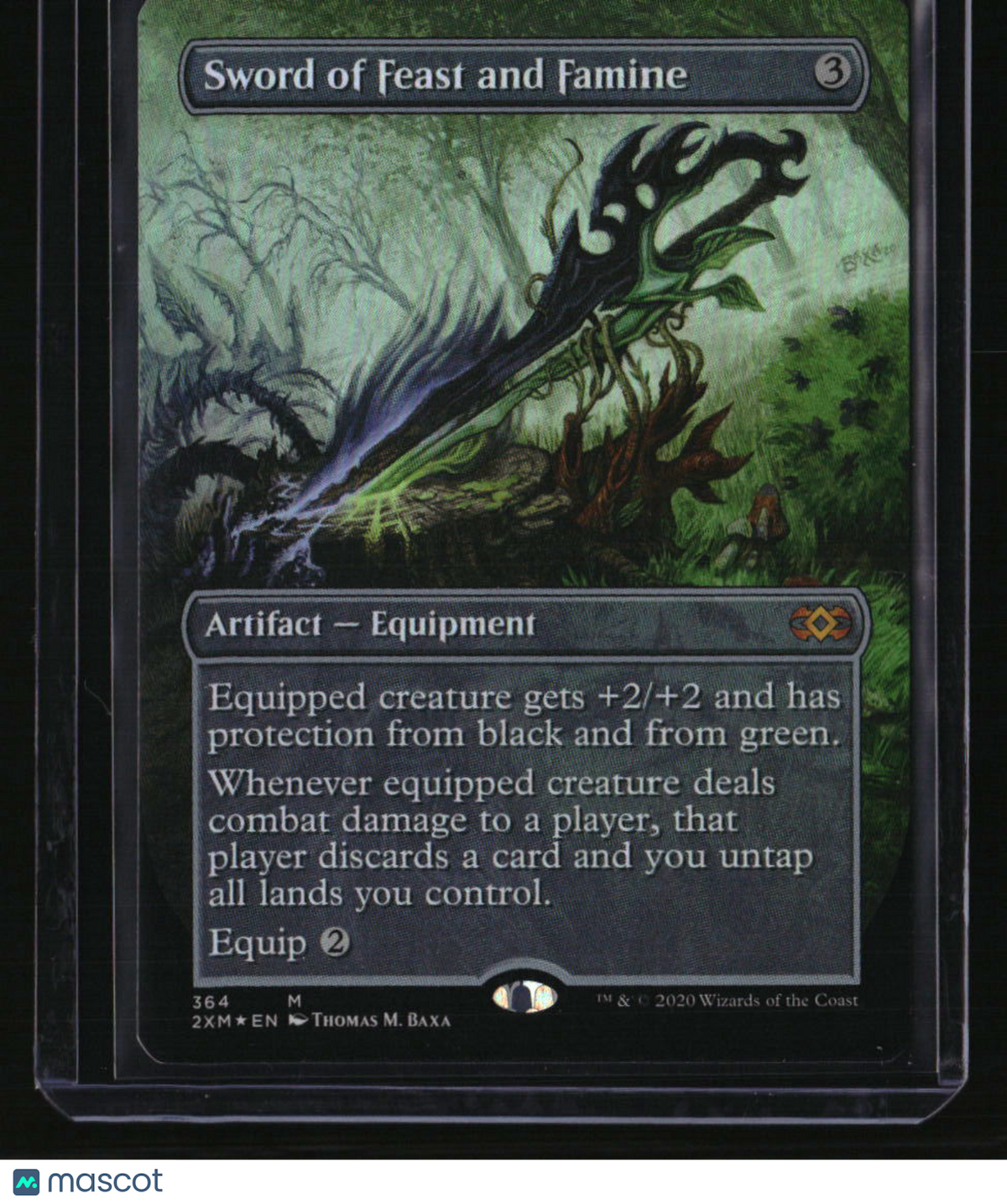 Double Masters Sword of Feast and Famine (Borderless) Foil