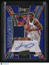 2024-25 Panini Select Jalen Duren X-Factor Memorabilia Signatures Blue #/49