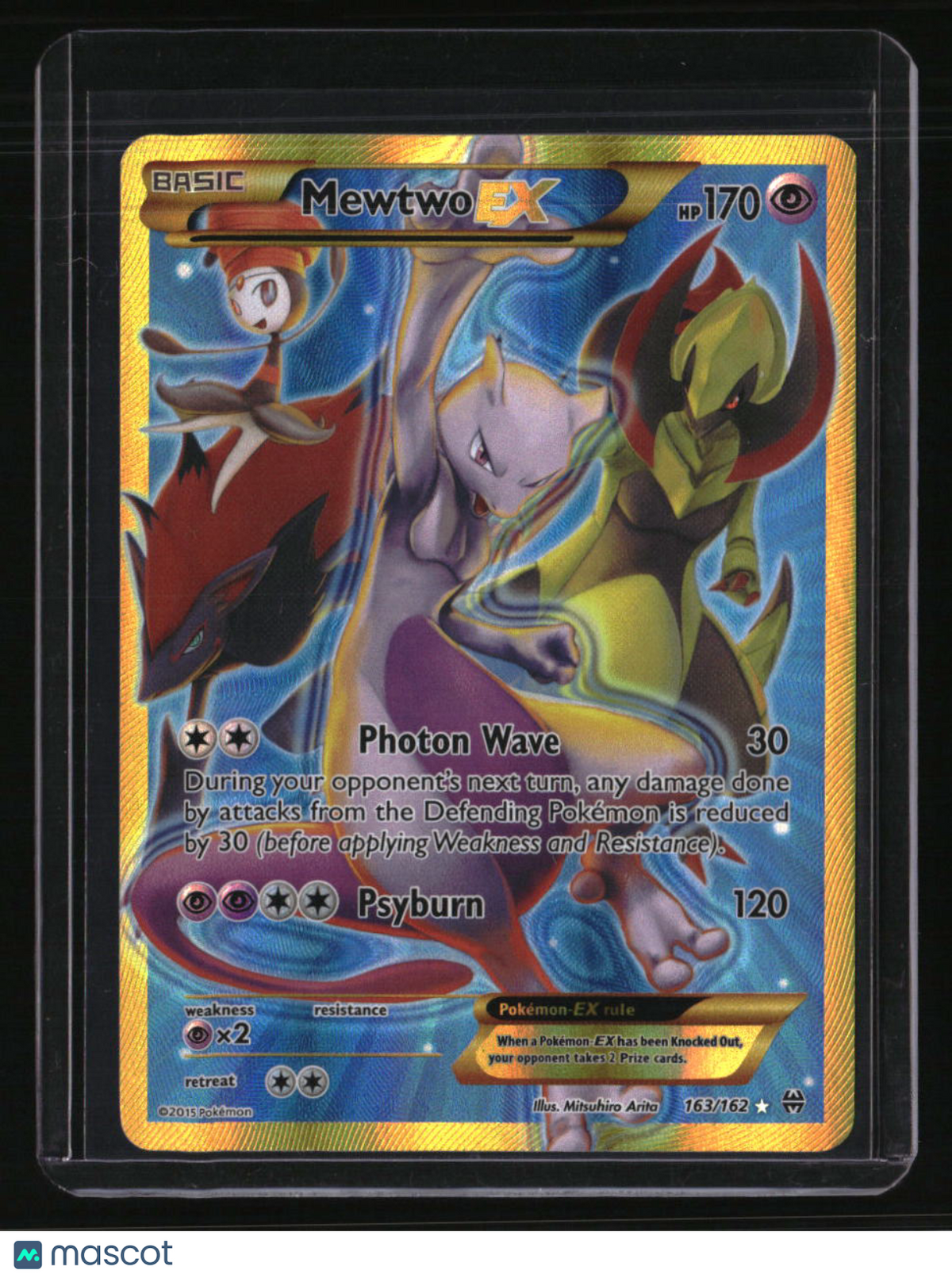 XY - BREAKthrough Mewtwo EX (163 Secret Full Art)