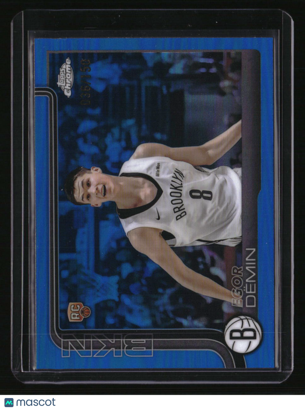2025-26 Topps Chrome Egor Dëmin Blue Refractor #/150