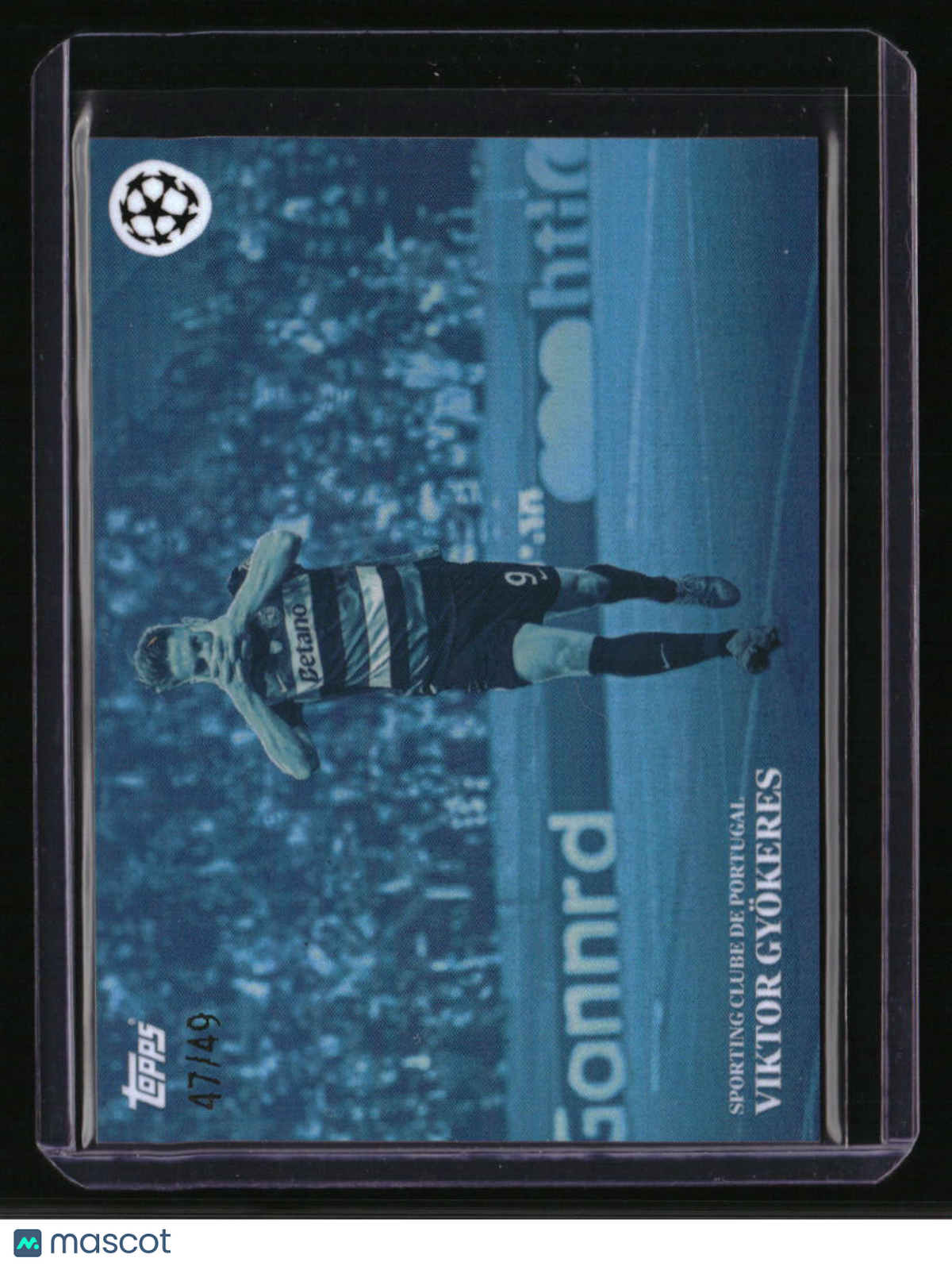 2024-25 Topps Simplicidad UEFA Club Competitions Viktor Gyökeres Blue #/49