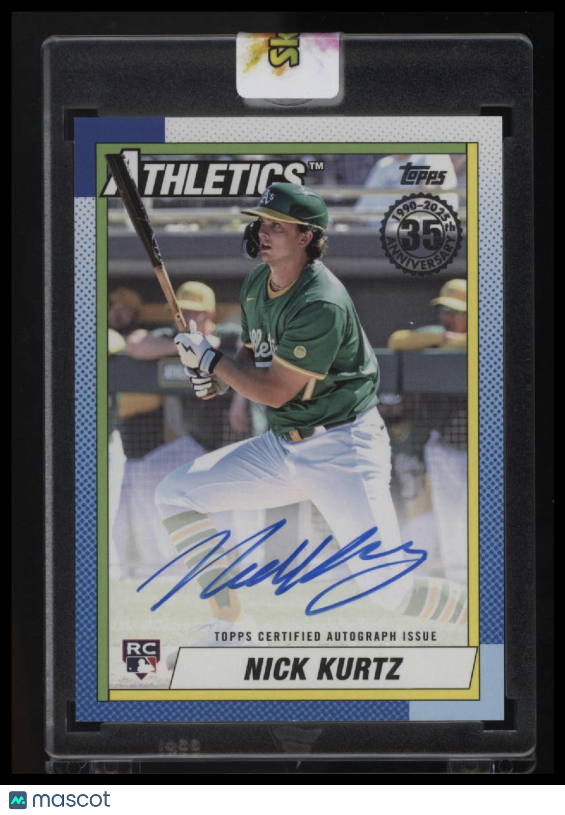 2025 Topps Update Nick Kurtz 1990 Topps Baseball 35th Anniversary Autographs