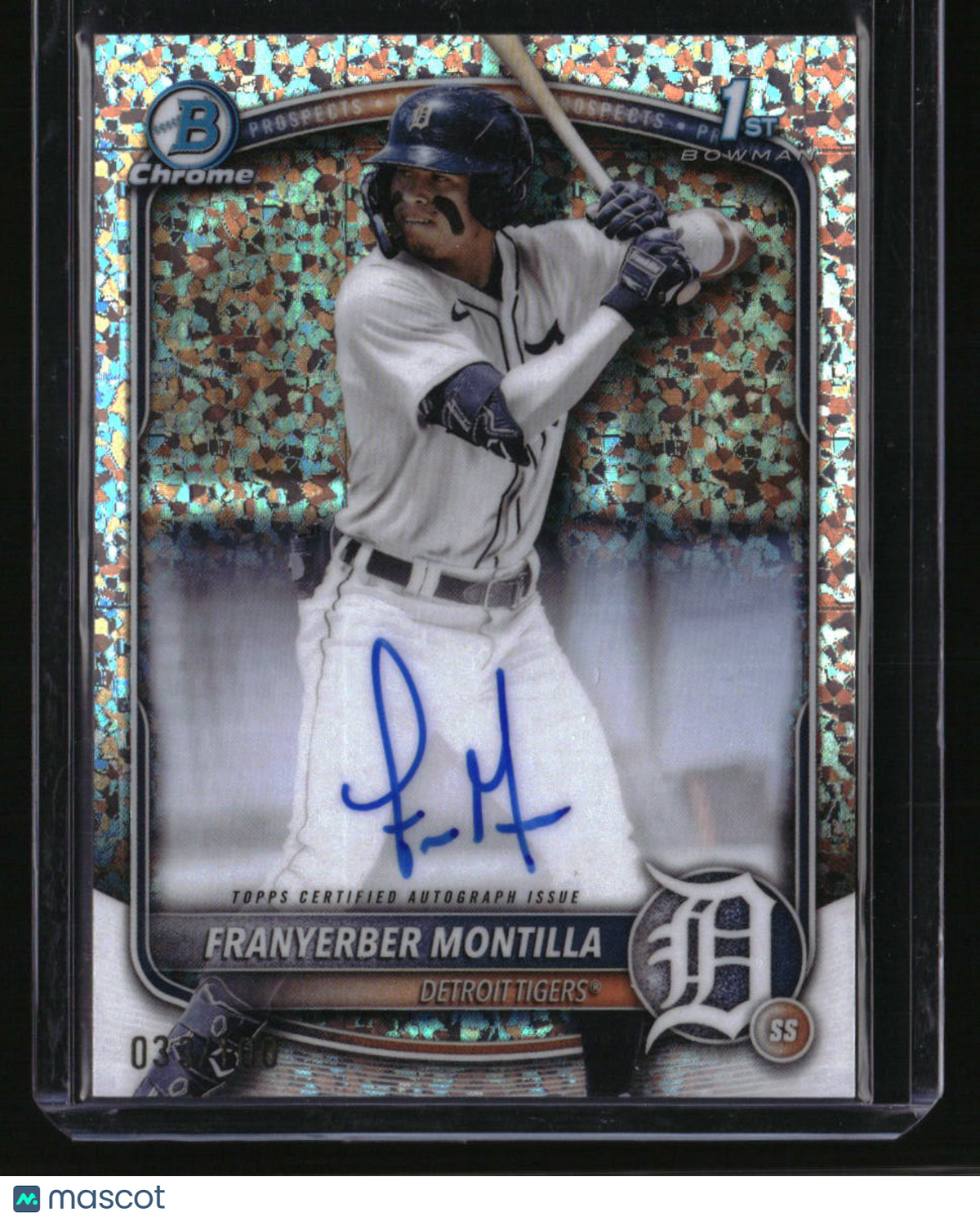 2025 Bowman Franyerber Montilla Chrome Prospect Auto Mini Diamond #/100
