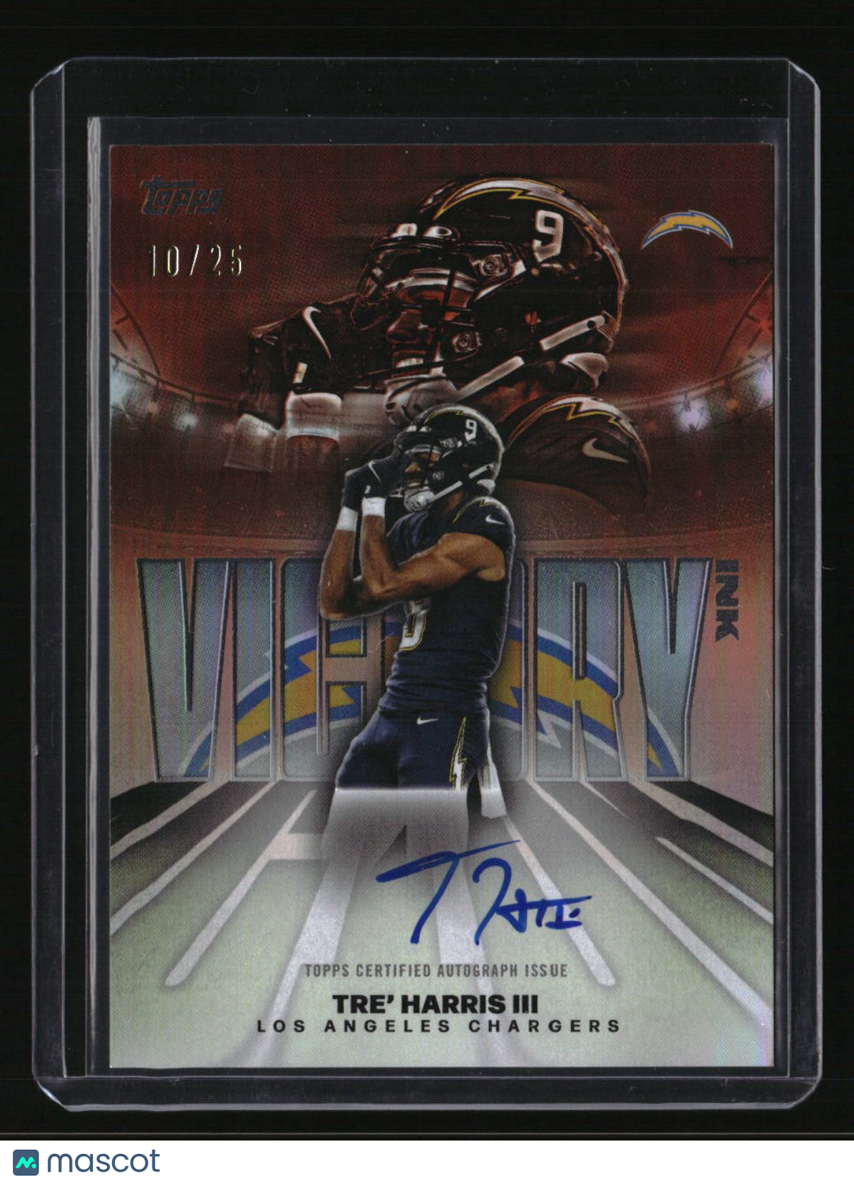 2026 Topps Flagship Tre Harris III Victory Ink Orange #/25