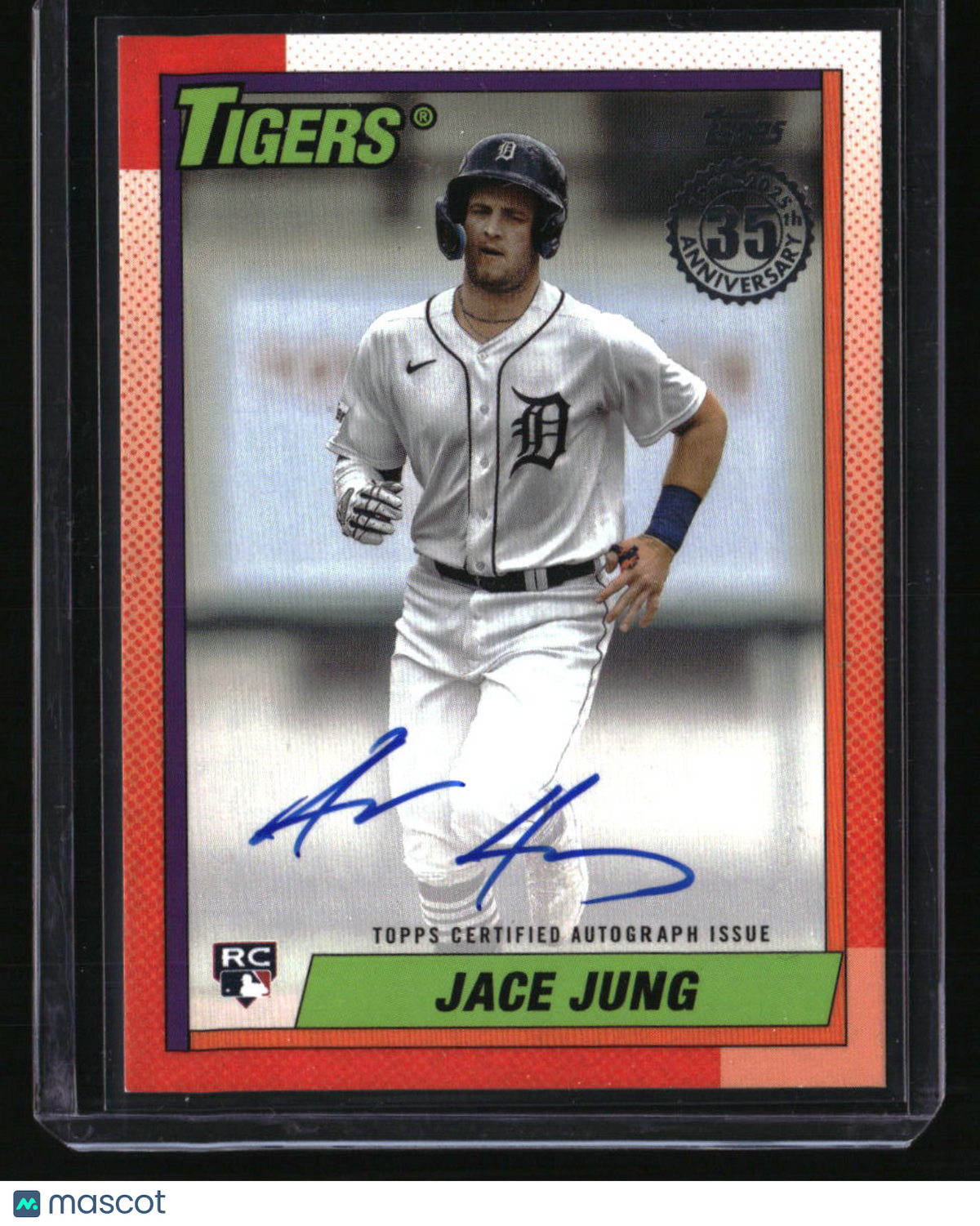 2025 Topps Jace Jung 1990 Topps Baseball 35th Anniversary Autographs