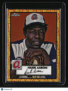 2021 Topps Chrome Plat Anniversary Hank Aaron Orange/Yellow 70th Anniversary /25