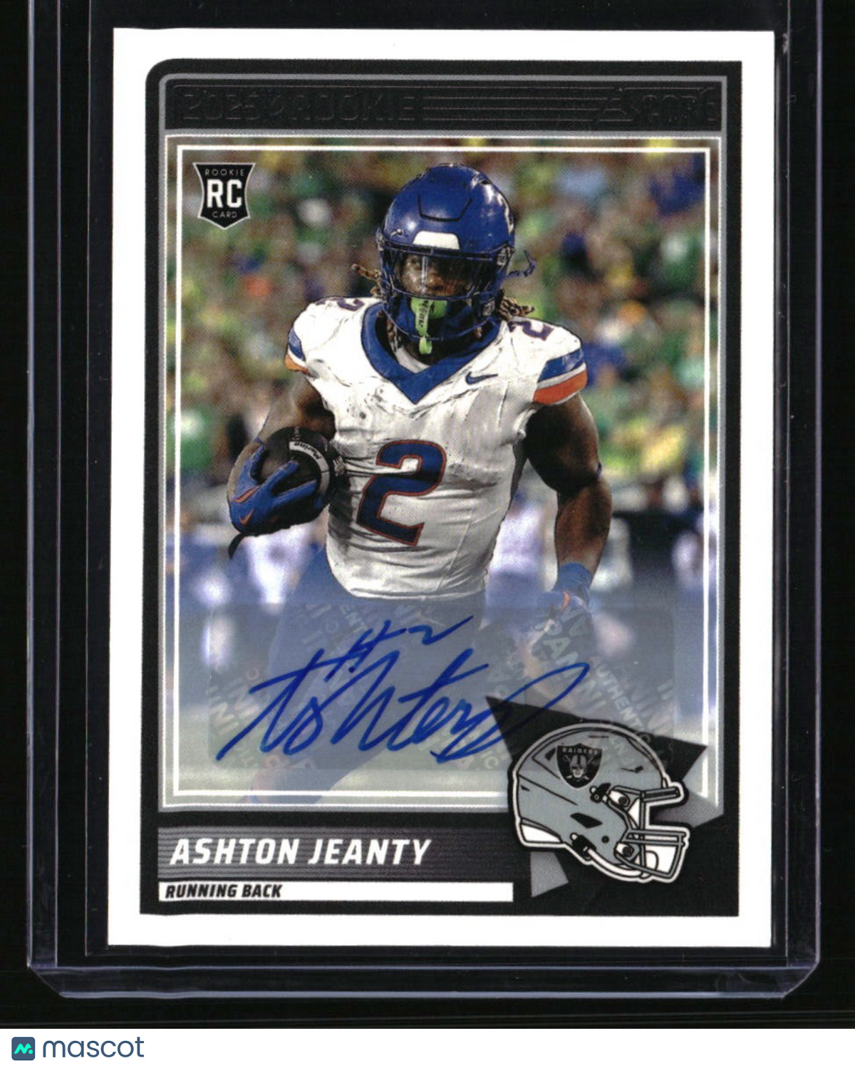 2025 Score Ashton Jeanty Base Rookie Signatures