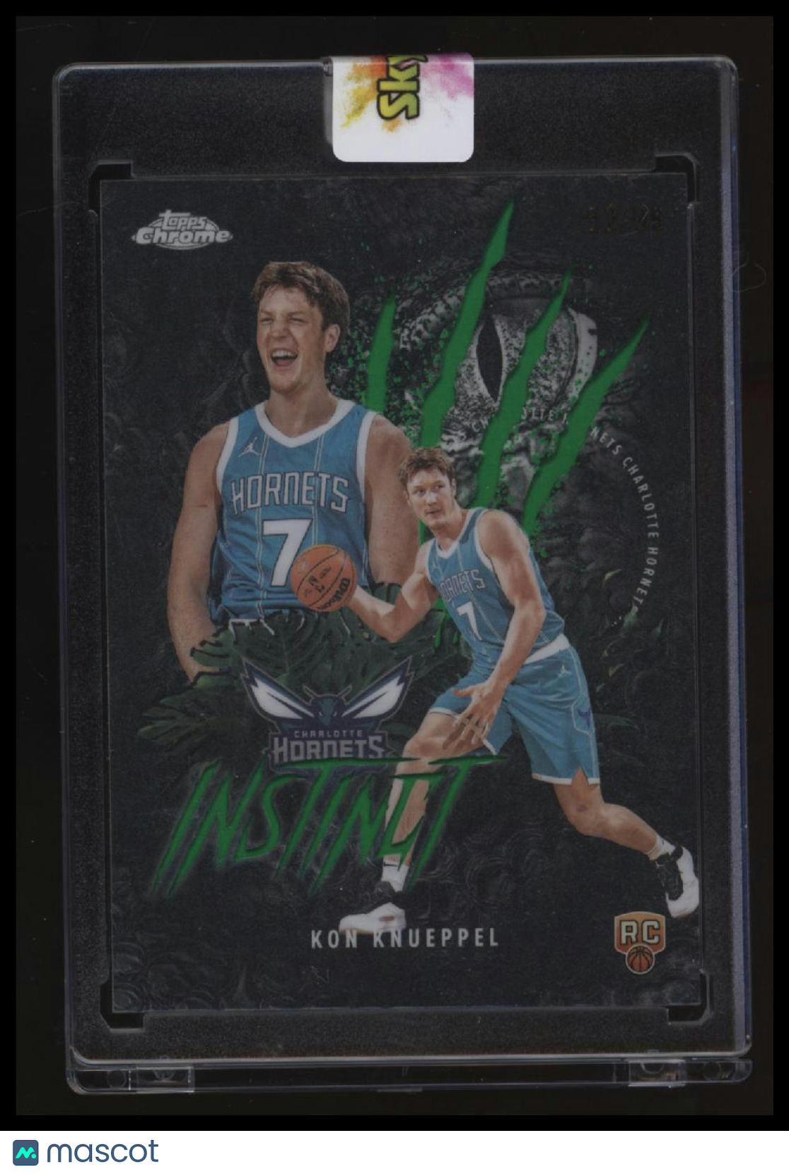 2025-26 Topps Chrome Kon Knueppel Instinct Green Refractor #/99