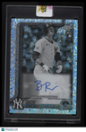 2025 Topps Chrome Ben Rice Rookie Autographs Black & White Mini-Diamond