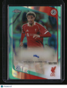 2025-26 Topps Chrome UEFA CC Hugo Ekitike Chrome Auto Aqua #/199