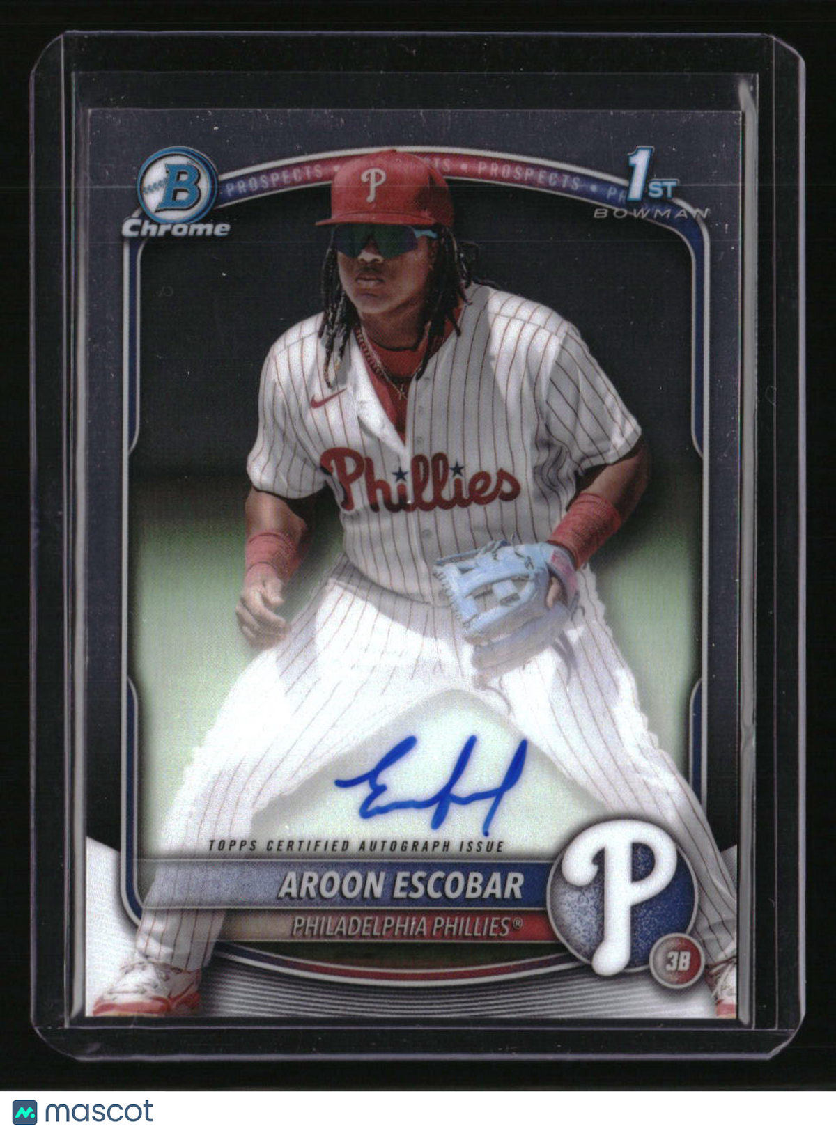 2025 Bowman Aroon Escobar Chrome Prospects Autographs