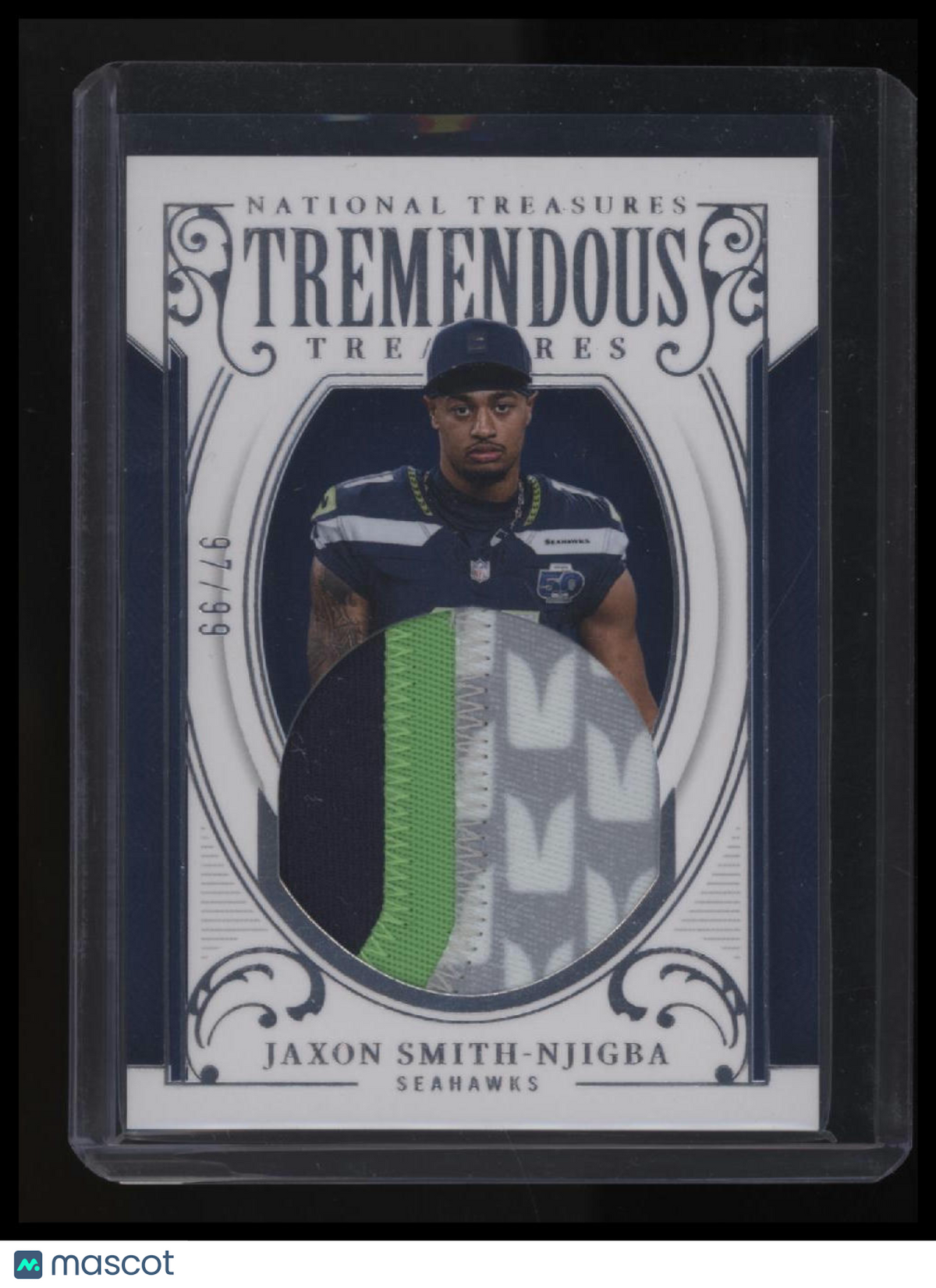 2025 Panini National Treasures Jaxon Smith-Njigba Tremendous Treasures #/99