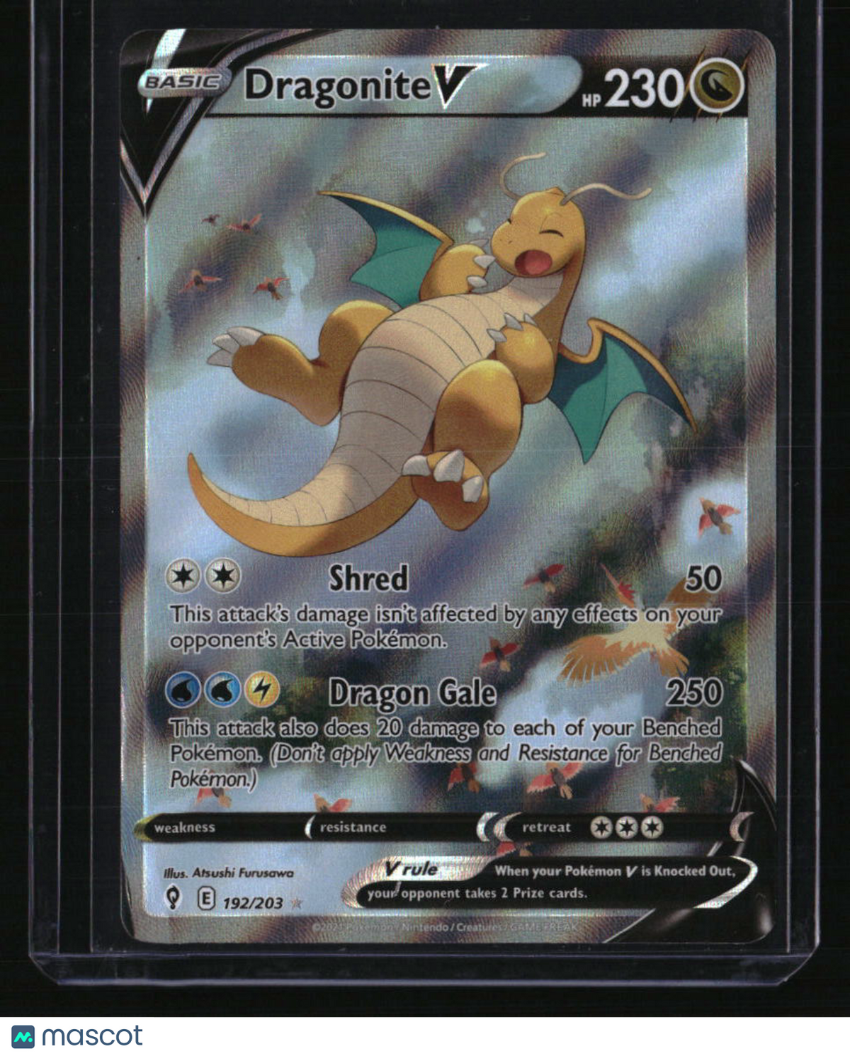SWSH07: Evolving Skies Dragonite V (Alternate Full Art)