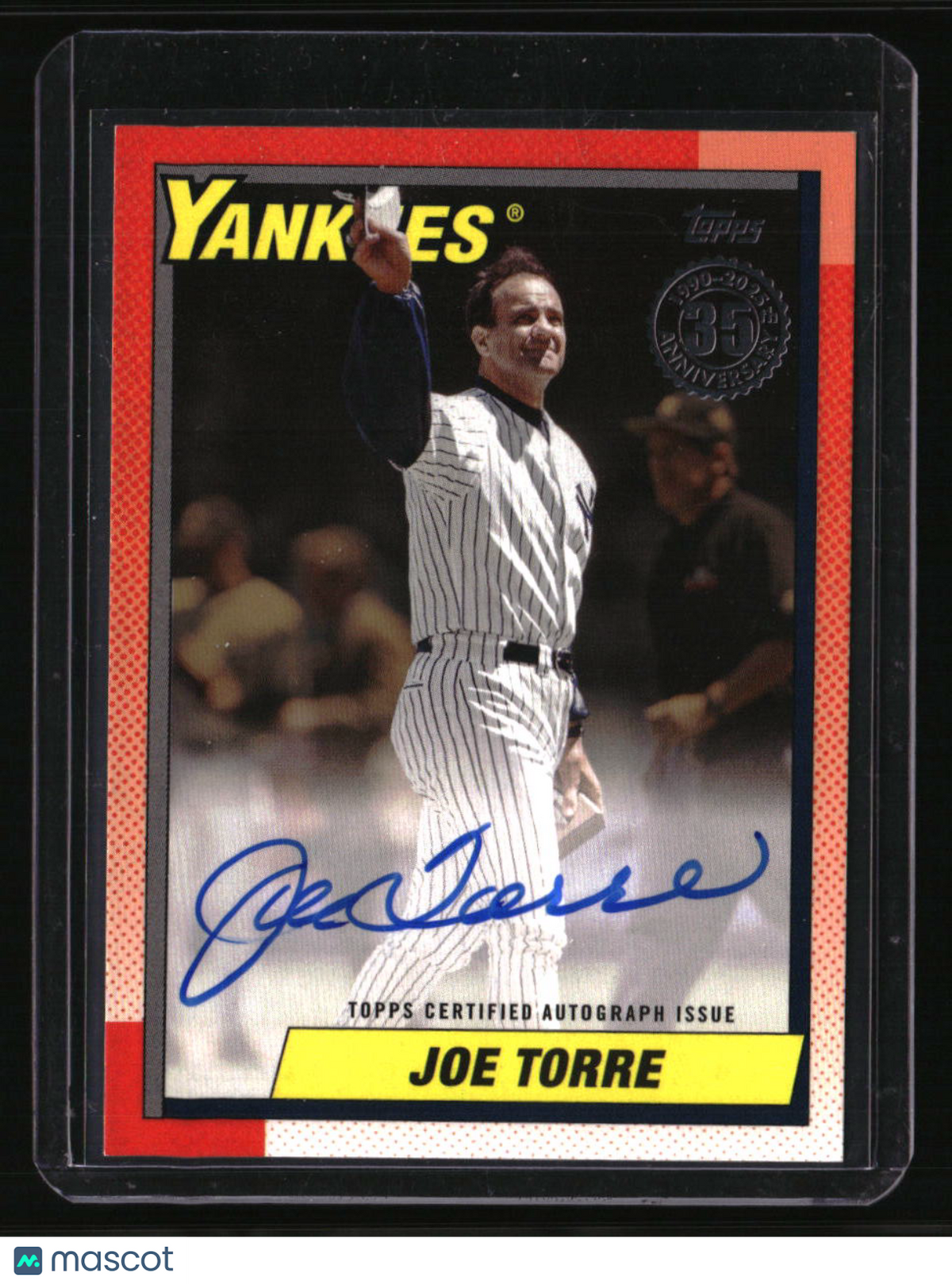 2025 Topps Joe Torre 35th Anniversary Autographs Gold (Series Two) #/50