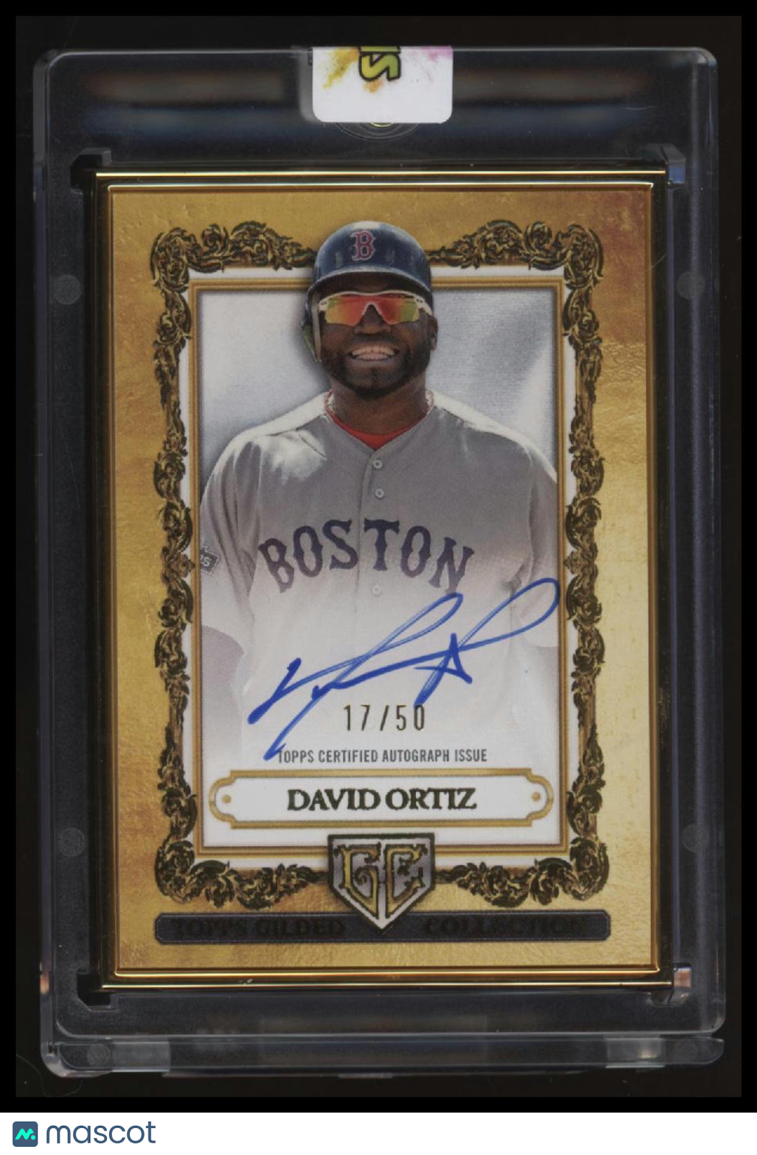 2025 Topps Gilded Collection David Ortiz Gallery of Gold Autographs #/50