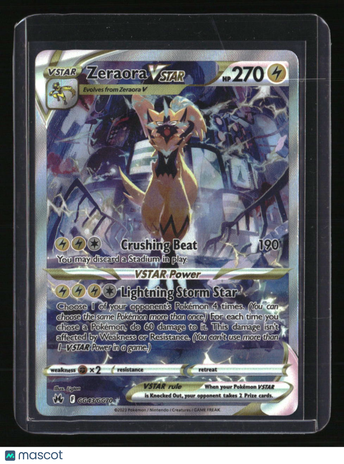 SWSH: Crown Zenith: Galarian Gallery Zeraora VSTAR