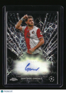 2023-24 Topps Chrome UEFA Club Competitions Santiago Giménez Black Lazer Auto