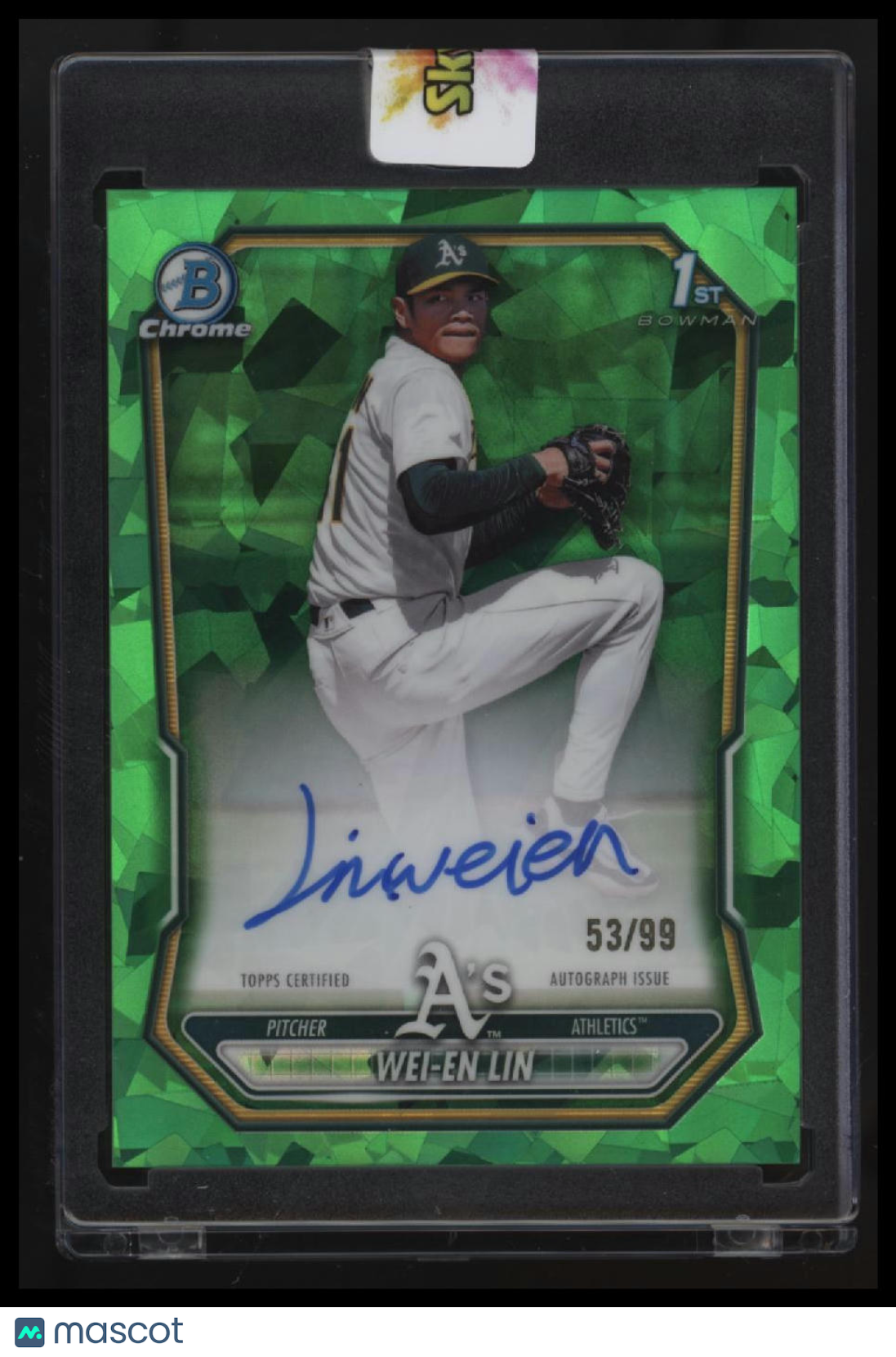 2026 Bowman Sapphire Edition Wei-En Lin Prospect Auto Green #/99