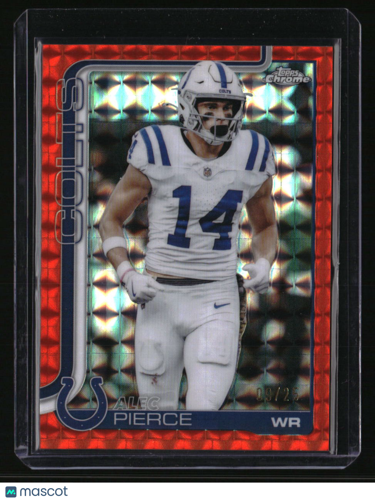 2025 Topps Chrome Alec Pierce Orange Geometric Refractor #/25