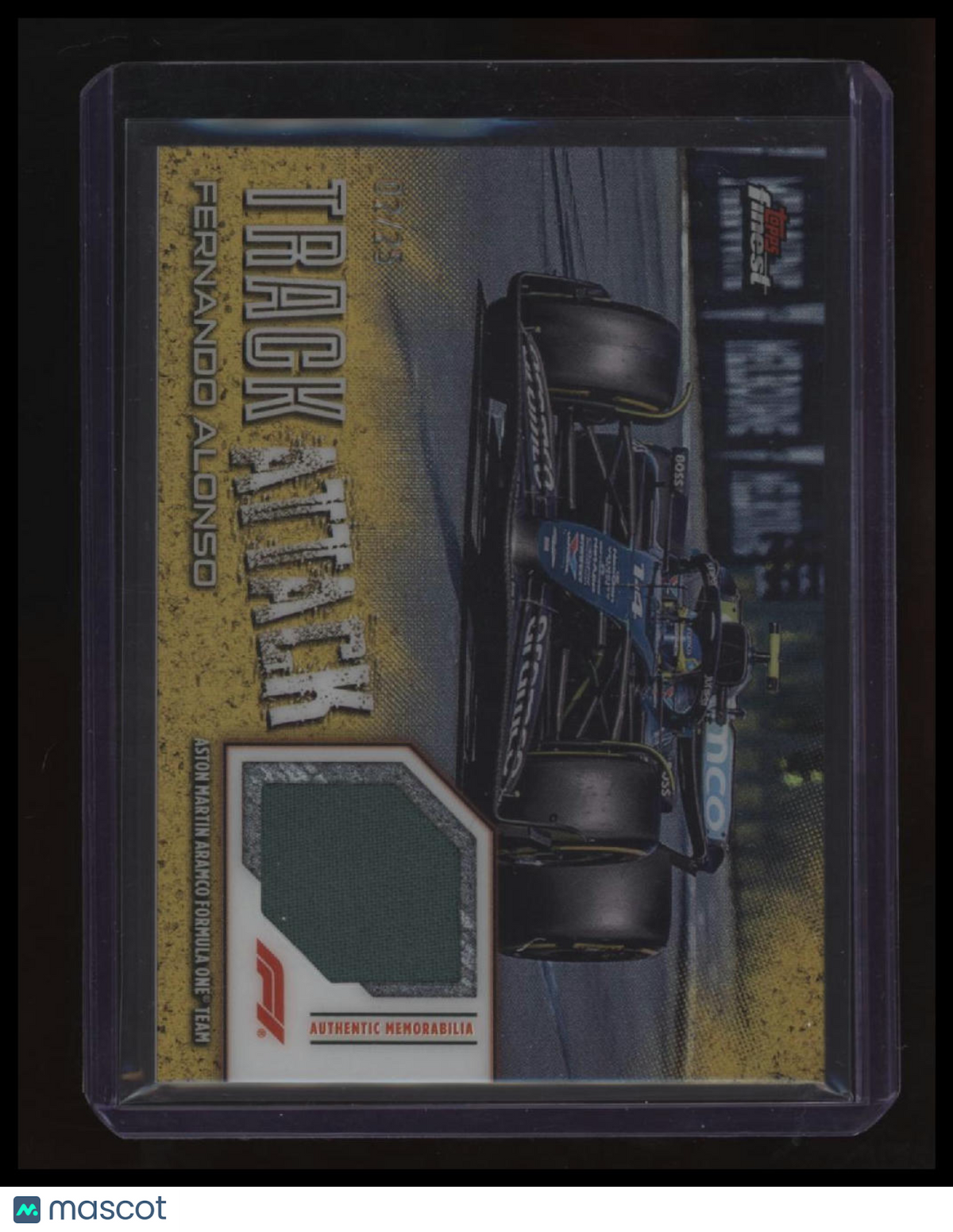 2024 Topps Finest Formula 1 Fernando Alonso Track Attack Relics Gold #/25