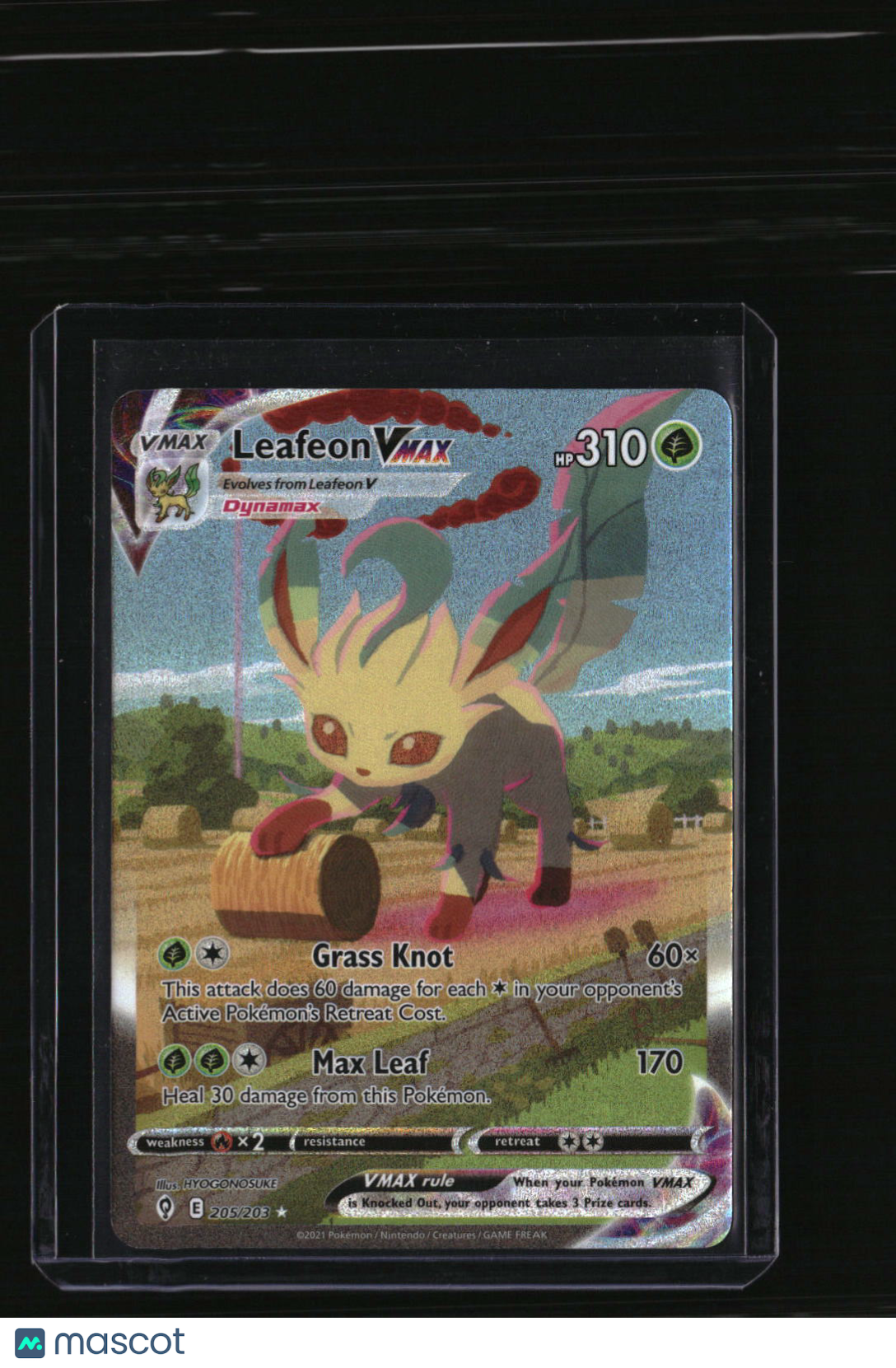 SWSH07: Evolving Skies Leafeon VMAX (Alternate Art Secret)