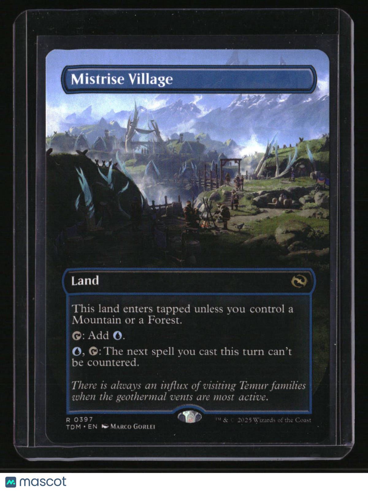 Tarkir: Dragonstorm Mistrise Village (Borderless)