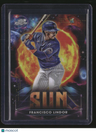 2025 Topps Chrome Cosmic Francisco Lindor Planetary Pursuit Sun