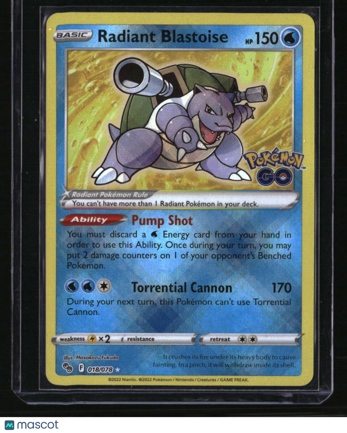 Pokemon GO Radiant Blastoise