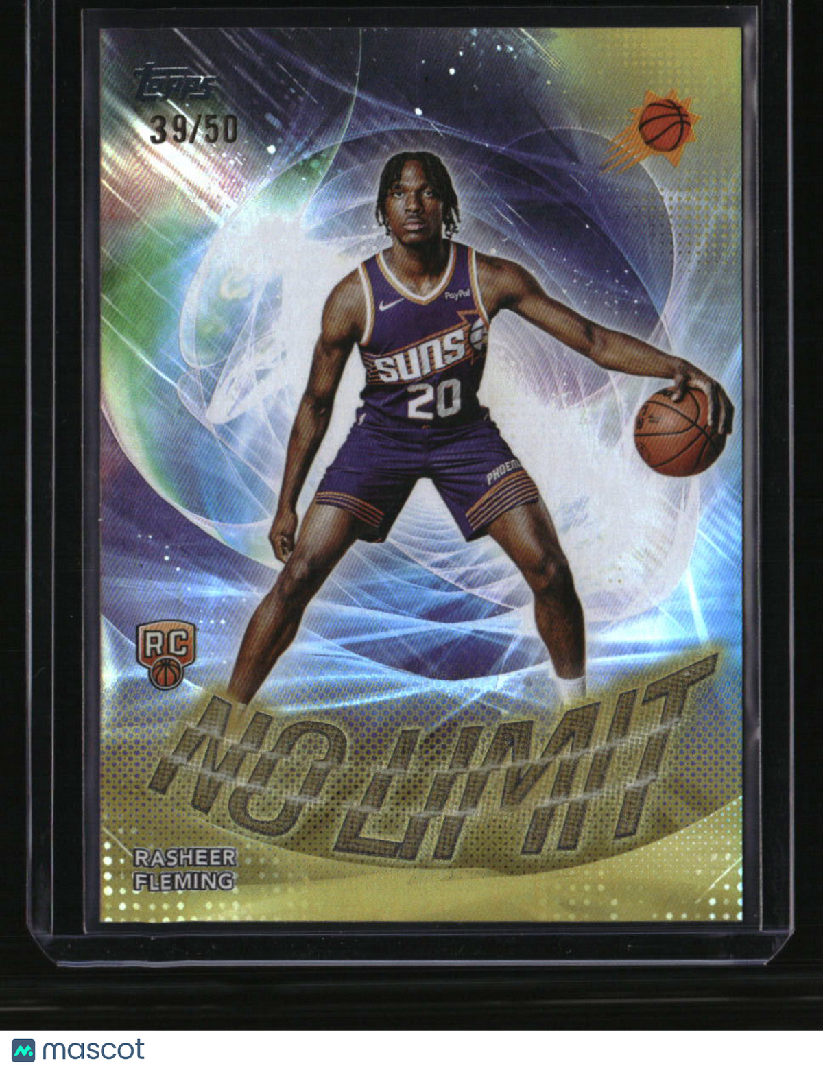 2025-26 Topps Rasheer Fleming No Limit Gold Rainbow #/50
