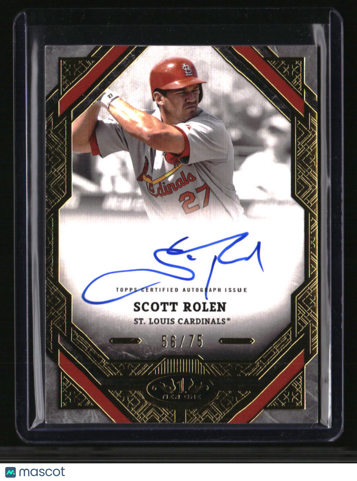 2025 Topps Tier One Scott Rolen Tier One Autographs #/75