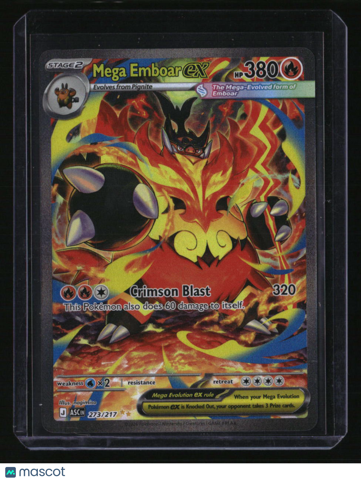 ME: Ascended Heroes Mega Emboar ex