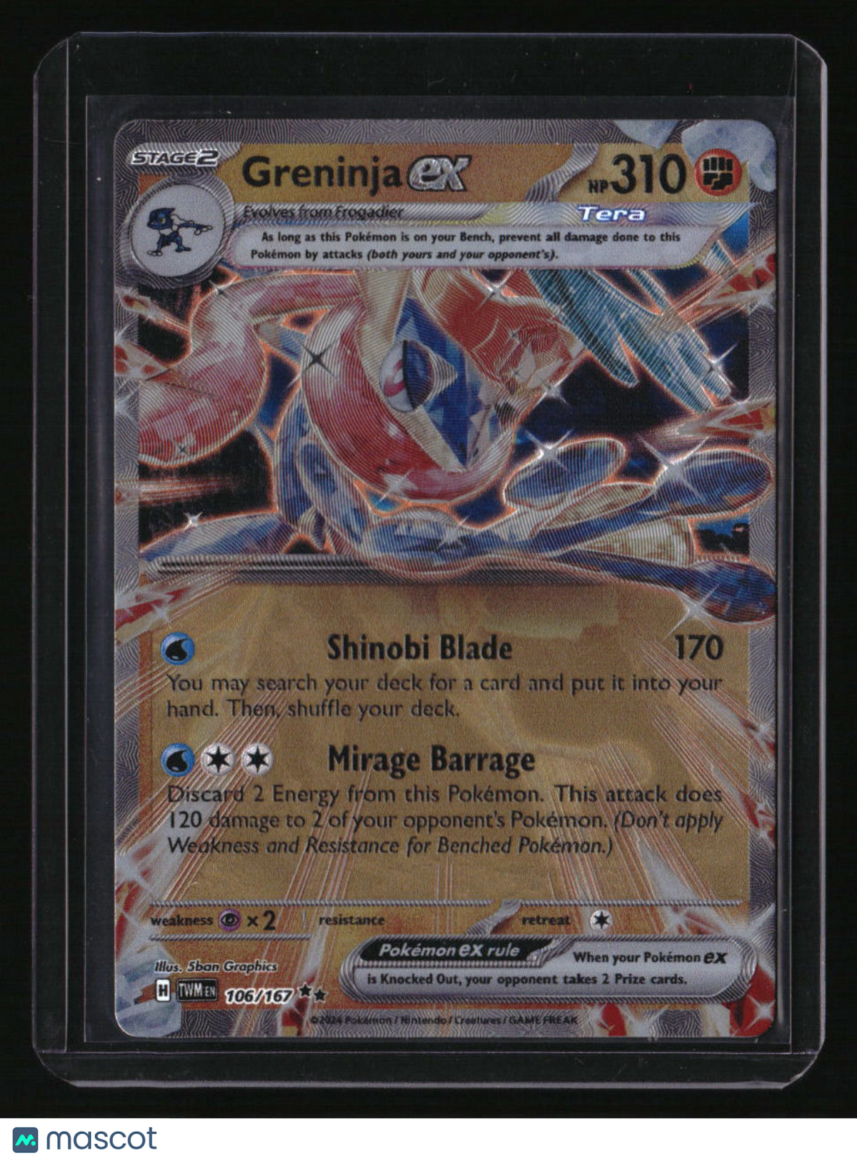 Miscellaneous Cards & Products Greninja ex (GameStop Metal Card)