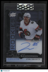 2022-23 Upper Deck Clear Cut Jake Sanderson 2022-23 Top Shelf Signature Cellys
