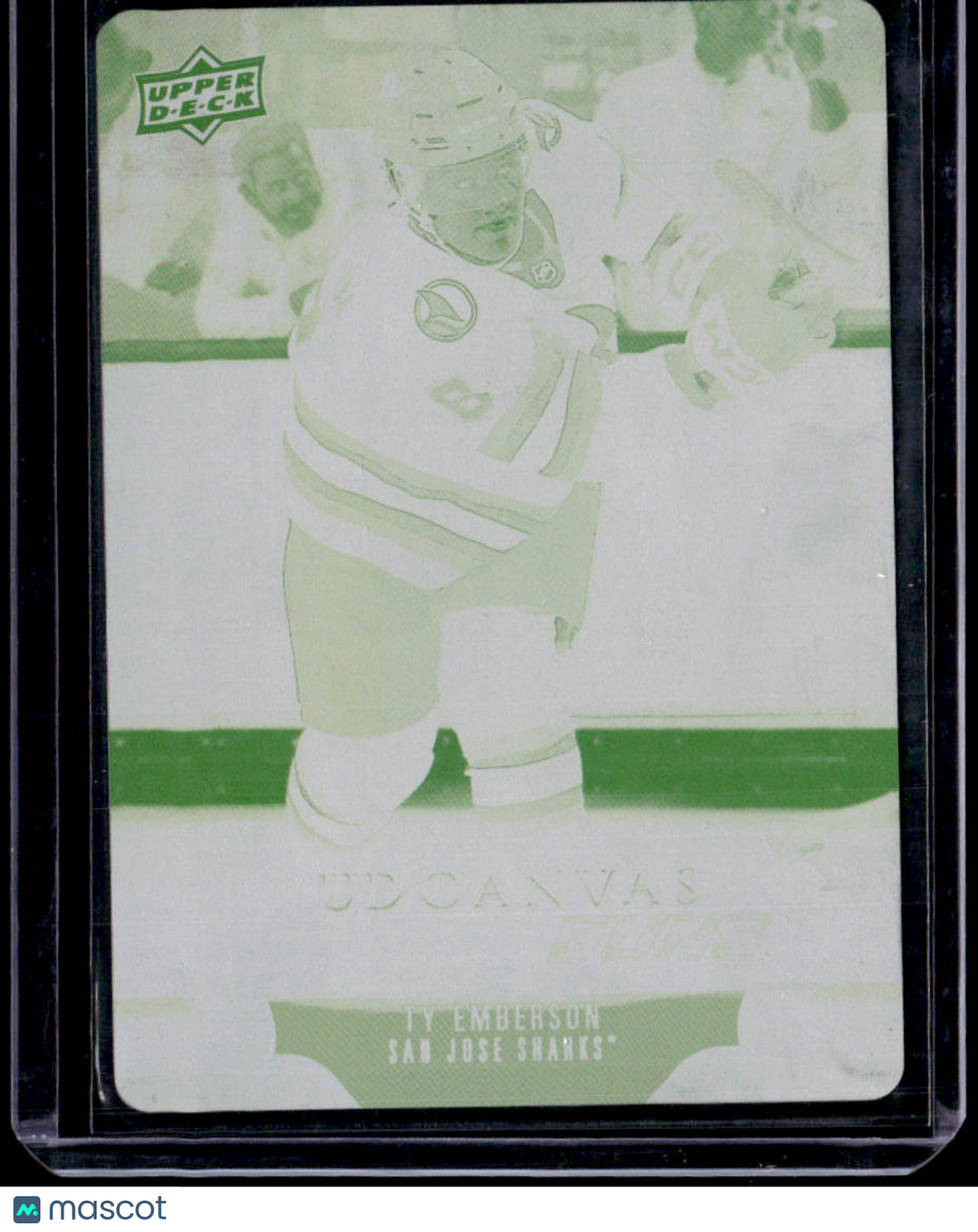 2023-24 Upper Deck Ty Emberson UD Canvas Printing Plates Yellow #/1