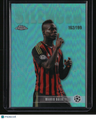 2025-26 Topps Chrome UEFA Club Competitions Mario Balotelli Silenced Aqua #/199