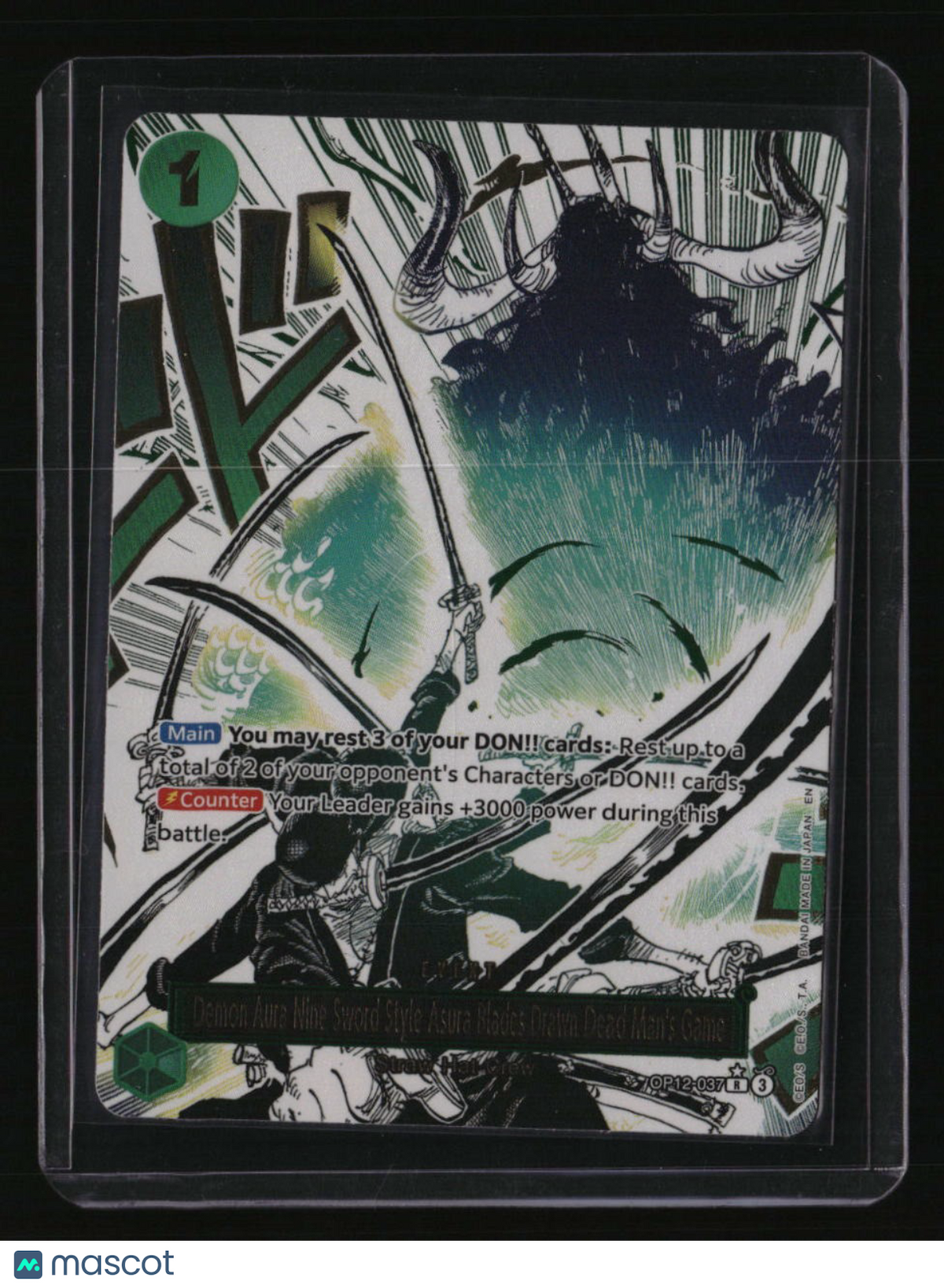 One Piece Demon Aura Nine Sword Style Asura Blades Drawn Dead Man's Game Alt Art